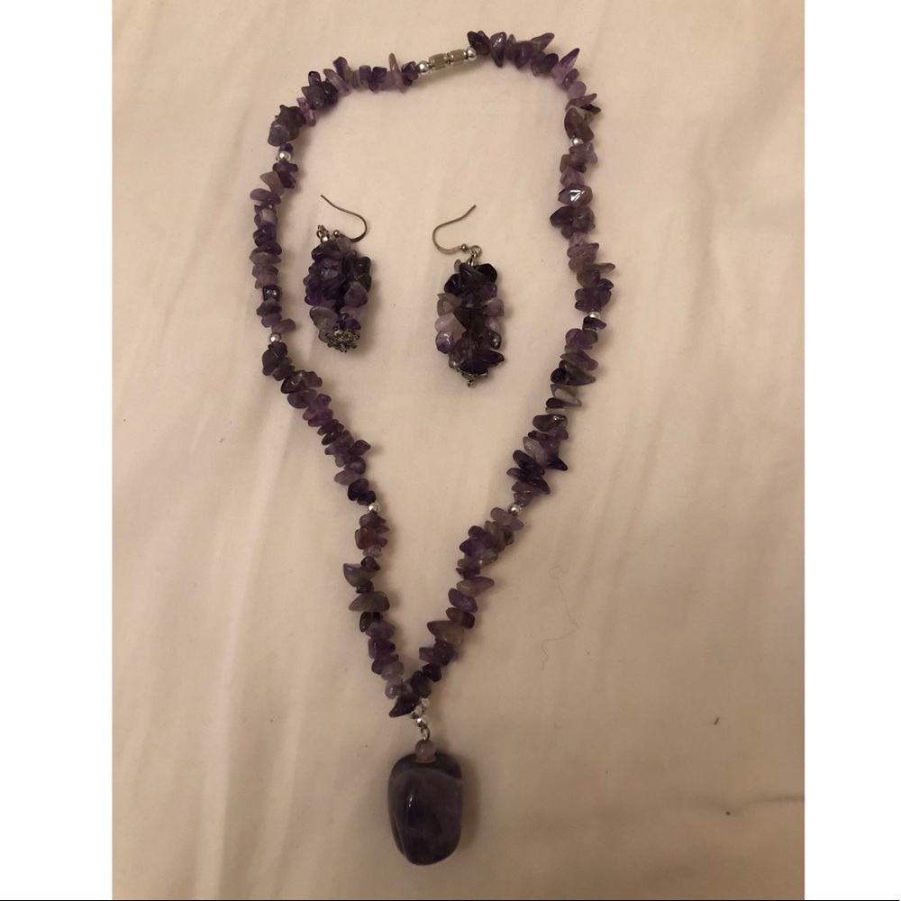 Necklace and earrings